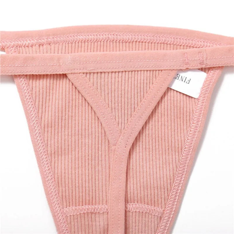 Cotton Mix Underwear G-string Lingerie Panties Underpants Briefs Thong Intimates T-Back Pantys Cotton Panties